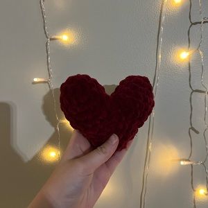 Red Crochet Heart